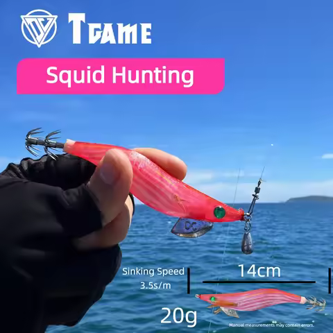 Bionic Egi Squid Lure Sinking Speed 3.5s/m w/ Built-in Rattle Soft Legs UV Reflective Body Saltwater
