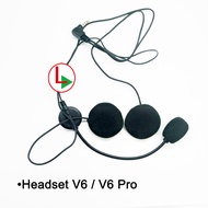 Headset Clampkit Charger Velcro Intercom helmet V4 / V6 jack 3.5mm