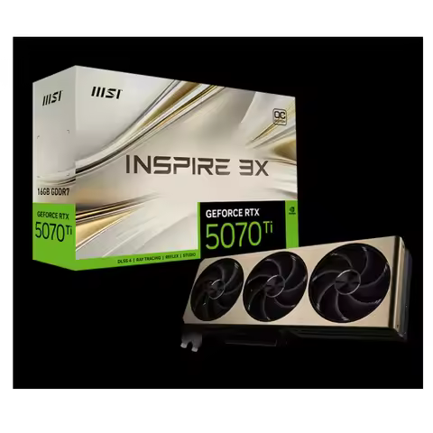Original New GeForce RTX 5070Ti 16G INSPIRE 3X OC PLUS For MSI With Box