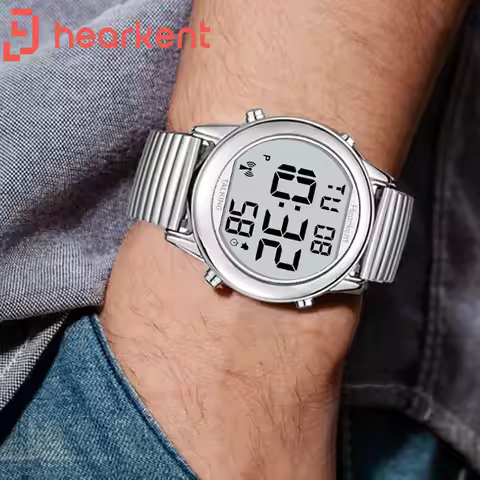 Hearkent Man's Watch for Blind Atomic Talking Watch German/English Radio Controlled Elderly Clock Wa