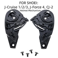 [szluzhen3gv] Easy to Install Helmet Visor Base Pair Sturdy PC Motorcycle Helmet Accessories for J C