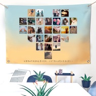 客製化 照片掛布 愛心