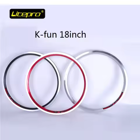 Folding Bike Rim 18 inch 355 Double Wall V Brakes Bicycle BMX Rims 20H 28H Folding Bicycle Refiting 