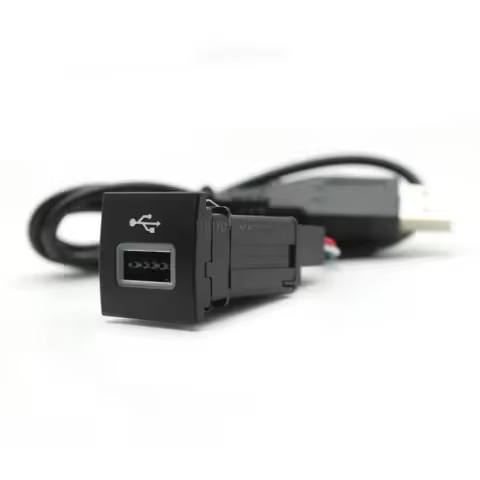 Car Quick Charger QC3.0 USB Input Adapter Audio Radio U-disk Flash Socket Interface For VW Golf 6 Je