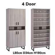 2/3/4 Door Modern Maple White Tall Shoe Cabinet Rack