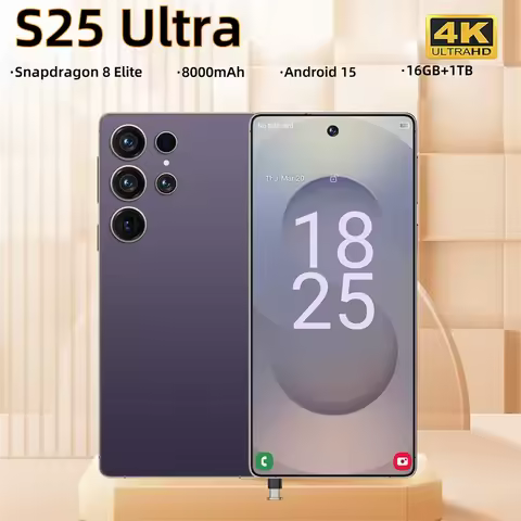 S25 Ultra Mobile Phones Snapdragon 8 gen 3 Global Version Cellphones 7.3HD Original Smartphone 5G Du