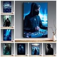New Alan Walker Classic DJ Music Singer Music Star Poster Prints Wall Art Canvas Oil Painting Picture Photo Gift Room Home Decor