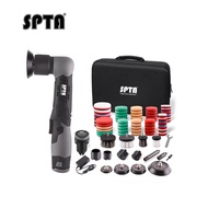SPTA 12V Cordless Mini Car Polisher RO/DA Micro Scratches Killer Adjustment Speed & 2 Batteries
