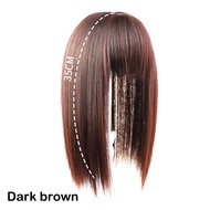 Tóc mái giả nữ Tóc Giả Thẳng Dài 35CM Chân Tóc Tự Nhiên Tóc Giả Tổng Hợp Chịu Nhiệt Tóc Giả Liền Mạc