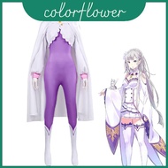 Emilia Cosplay Dress in Polyester - Perfect for Anime Conventions