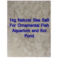 1kg Natural Sea Salt For Ornamental Fish Aquarium and Koi Pond  Dissolving sea salt in pond water or fish tank at the