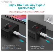 100% original۩☜▪ROMOSS Sense4PS+ Power Bank 10000mAh Type C PD 3.0 Fast Charging Powerbank Portable 