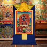 ZANGCUN | Tranh Thangka Hình Ba Gốc Nyingma và Thiết Kế Mạ Vàng cho Trang Trí Tường Phòng Khách 120c