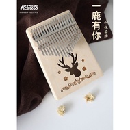 [สินค้าพร้อมส่งในไทย]เครื่องดนตรีKalimba แบบพกพา Kalimba นิ้วหัวแม่มือเปียโน 17 นิ้วที่สำคัญเปียโน S