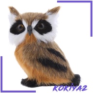 [Kokiya2] Cute Owl Furry  Ornament Decoration Adornment Simulation Artificial Owls for Home Decor