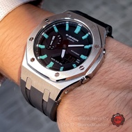 G-Shock AP Casioak Black Tiffany Blue Dial with Rubber Strap Gen3