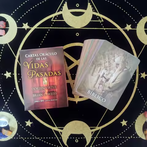 Past Life Oracle Cards A 44 Tarot Spanish Version Divination Edition FortuneTelling Deck Borad Playi