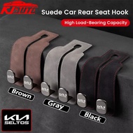 KIA Seltos Car Headrest Hook Premium Suede Rear Seat Hanging Dual Hook 20KG Large Load-Bearing Alloy