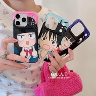 G.O.A.T cute cartoon casing Compatible for iPhone 17 pro max iPhone 17 16 15 14 13 pro max Anti -fal