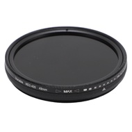 Sprcsg Adjustable ND Filter Variable Density ND2-400 Camera Lens for ND2-ND400 49mm