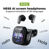 HTC NE68 Earphone AI Translator Earbud Touch Screen Headphones Bluetooth 6.0 TWS Translate 134 Langu