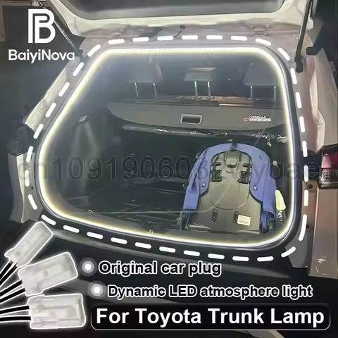 Dynamic LED Ambient Light Strip 2m/4m for Toyota C-HR RAV4 Corolla Cross Prius BZ4X After Trunk Lamp