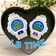 COUPLE SET OFFER G SHOCK CERMIN KACA WHITE SWAN DW6900 CS7 Jam Tangan Lelaki & perempuan Digital SPO