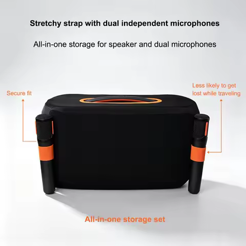 Speaker Dust Cover for JBL PartyBox On‑The‑Go 2, Stretch Fabric Protective Dust Sleeve Party Speaker