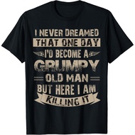 I_D Become A Grumpy Old Man T Shirt_ Grumpy Gift T-Shirt