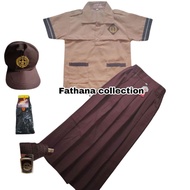 Elementary School Girl Scout Alert School Uniform Short Sleeve Alert Shirt Long Scout Skirt From Gra