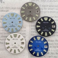 [Dial Accessories 5] Gradient Blue Abalone Oil Embossing Modified Dial Swiss C3 Green Luminous Chara