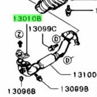 exhaust gasket mitsubishi 4g92 mivec