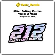 Custom Sticker Number And Name Sticker Cutting Hologram Number And Name Sticker Racing Number Start Number 1