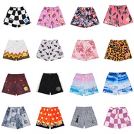 EE print shorts, American fashion brand Eric Emanuel, casual sports mesh drawstring shorts for men