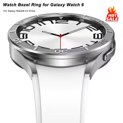 Watch Bezel Ring for Samsung Galaxy Watch6 Classic 43Mm 47mm Stainless Steel Timescale Cover Bumper 
