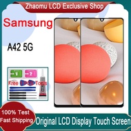 Original AMOLED Samsung Galaxy A42 5G LCD Display Touch Screen With Frame Replacement