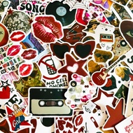 50pcs Downtown Girly Aesthetic Sticker Pack, Y2K Stickers, Retro Stickers, Coquette Pinterest Kindle