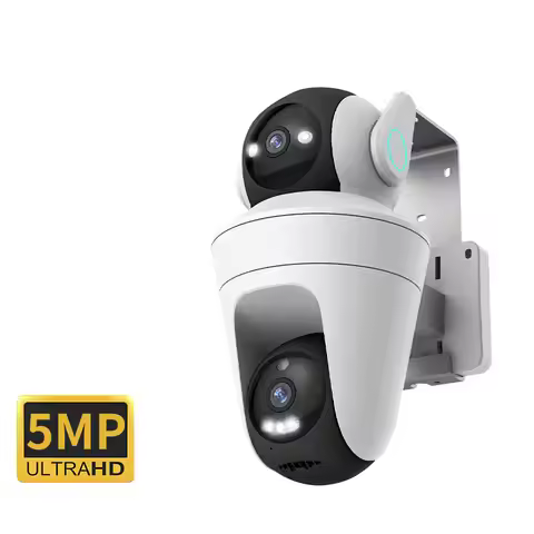 5MP 1944P iCam365 APP Dual Lens IP Dome Camera AI Humanoid Detection Full Color Security CCTV Baby M