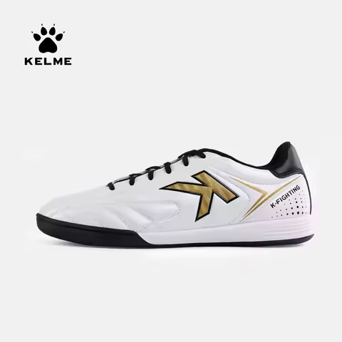 KELME Football Boots Men Soccer Shoes Original Indoor Football White Sneakers Shoes Cleats Football 