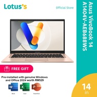 Asus VivoBook 14 A1404V-AEB688WS Laptop Rose Gold (i7-1355U,16GB,512GB,14",W11,H&S+M365)