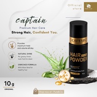 CAPTAIN MEN'S CARE HAIR POWDER 10 Gram - HAIR POWDER MEN HAIR STYLING-HAIR STYLING POWDER - BEST HAI