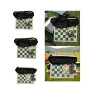 [svzfjuv] Portable Chess Set, Foldable Chess Set, with Travel Bag for Storage, Chess Set,