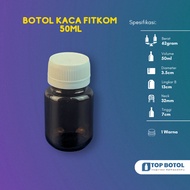 (Pack of 30 pcs) VITCOM BOTTLE 50ML CAPSULE BOTTLE 65ML AMBER FITKOM BOTTLE 75ML CAPSULE BOTTLE 50ML