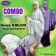 Telekung Ombak Purple