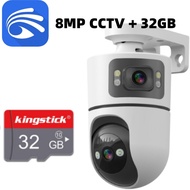 Kamera CCTV YooSee Dual Lens Kartu SIM 4G/Koneksi WiFi 1080P HD Night Vision Auto Tracking Two-Way A