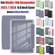 For Kindle 2022 2024 11th Gen 6.0'' RS23CV C2V2L3 eBook High Quality Leather Smart Wake Up Flip Case