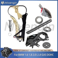 Timing chain kit Oil Pump Drive Chain Set Fit 1.6 1.8 2.0 L L4 GAS DOHC For BMW E81 E87 E88 E82 E46 