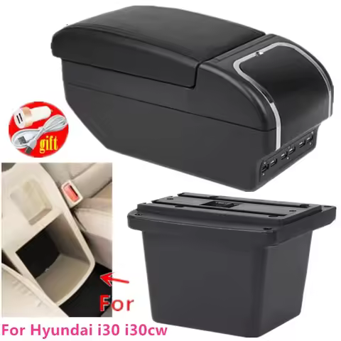 Car Armrest For Hyundai Elantra Touring i30 i30cw Armrest Box 2007-2011 Centre Storage Box With USB 