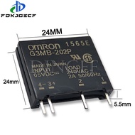 1PCS/lot 5V 12V 24V DC-AC Solid State Relay Module G3MB-202P G3MB 202P SIP SSR AC 240V 2A Snubber Ci