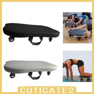 [Cuticate2] Pilates Roller Balance Board with Wheels Equipment Workout Strength Training Portable Gi